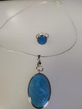 Moody Blue Necklace and Ring set