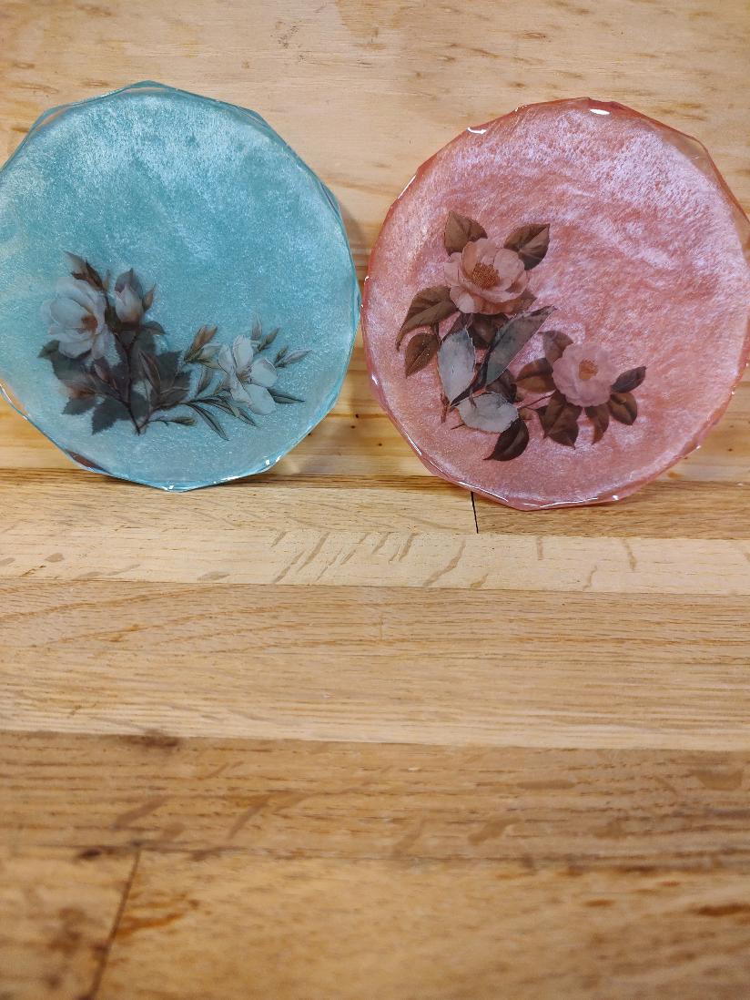 Coasters set of 4 floral