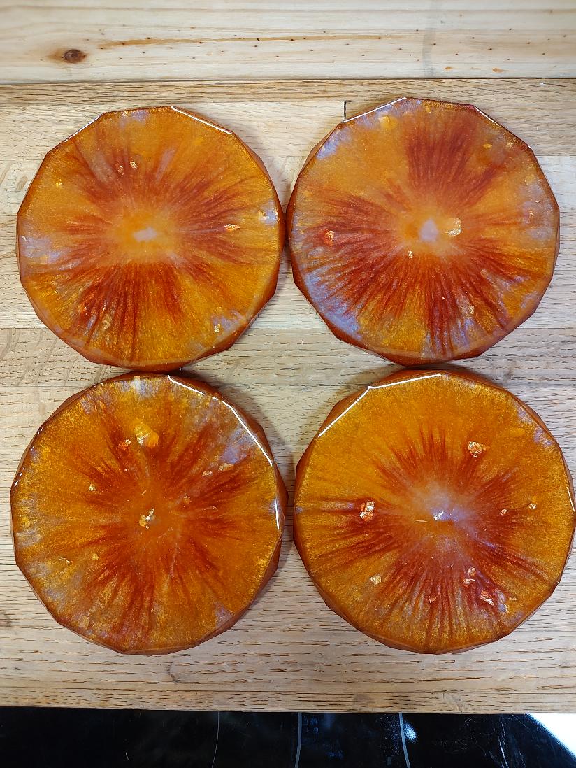 Coaster set of 4 Burst of Fall