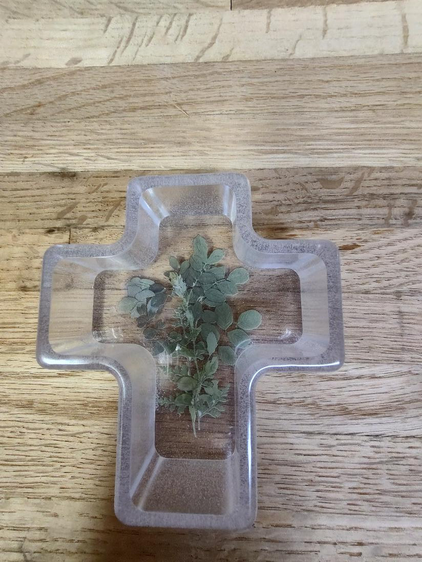 Cross Trinket Box floral