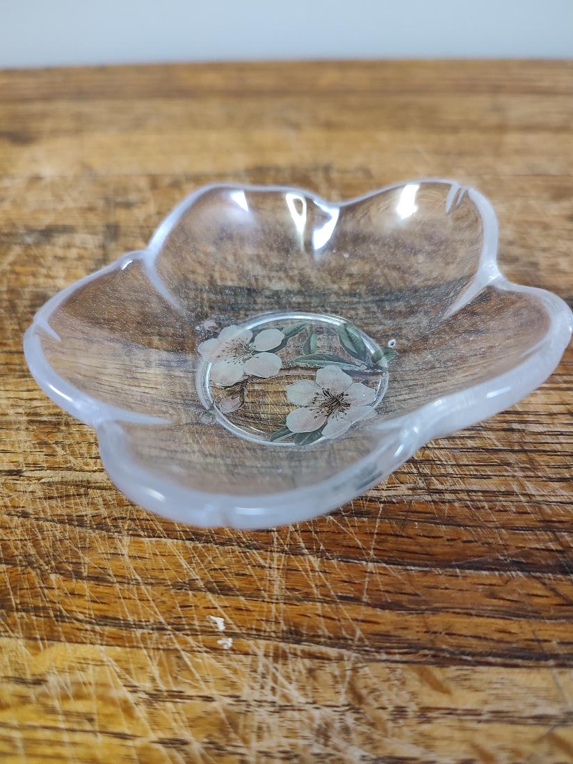Jewelry Trinket Dish Dogwood Blossom