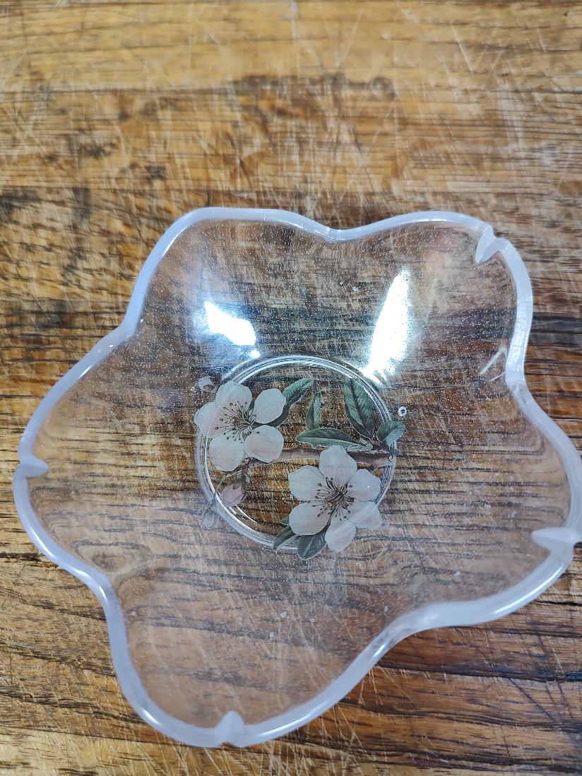 Jewelry Trinket Dish Dogwood Blossom