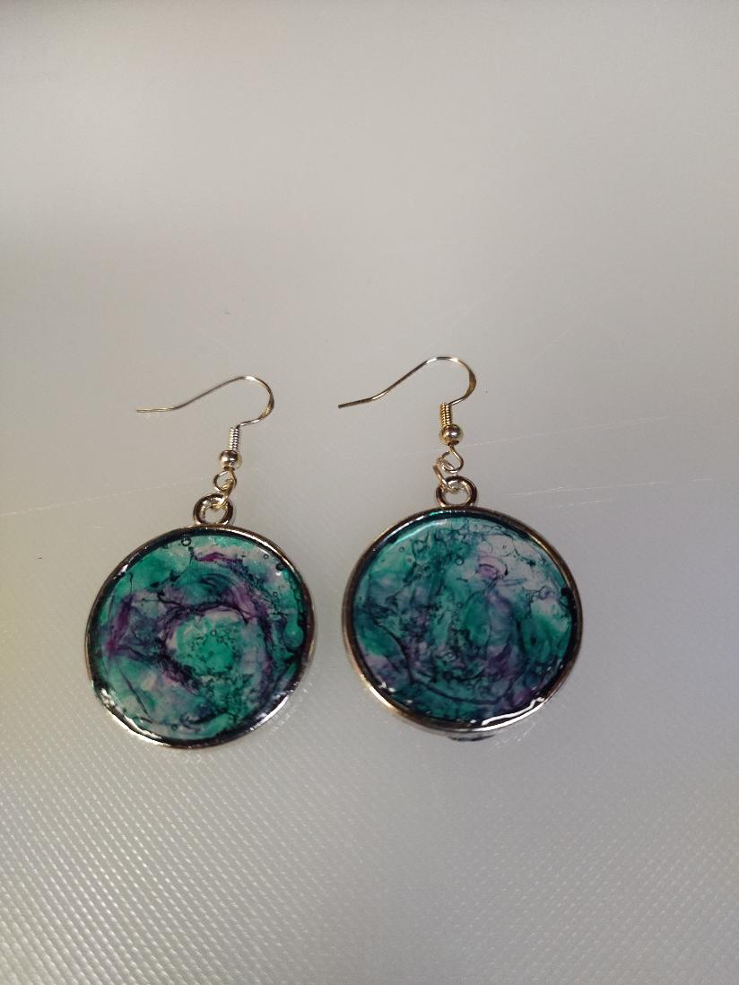 Swirl of Color Earrings